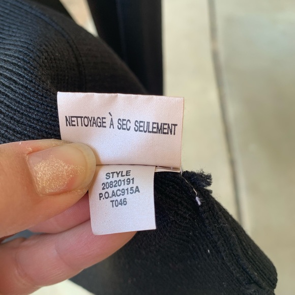 Vintage Liz Claiborne Collection black one button cardigan size S-M - Picture 11 of 12